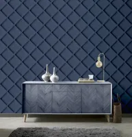 TAPEET ARTHOUSE WOOD TRELLIS NAVY