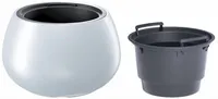 LILLEPOTT HEOS 37CM, VALGE