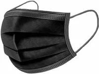 KAITSEMASK ÜHEKORDNE RED APPLE TYPE IIR, MUST 50TK PAKIS