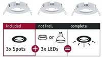 ALLVALGUSTI PAULMANN KOMPLEKT CHOOSE 3X10W LED IP44 VALGE