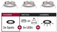ALLVALGUSTI PAULMANN KOMPLEKT CHOOSE 3X10W LED IP44 METALL