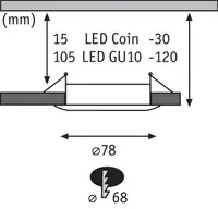 ALLVALGUSTI PAULMANN KOMPLEKT CHOOSE 3X10W LED IP44 METALL