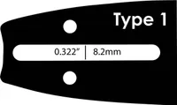 JUHTPLAAT GRIMSHOLM PREMIUM CUT 14" 3/8" 0,050" 1,3MM