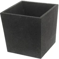 VÄLIS ÜMBRISPOTT 4LIVING THERMO CUBIC 39X39X39CM, MUST