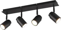 VANNITOAVALGUSTI TRIO ANGELO 4X5W LED GU10 MUST