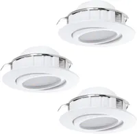 RIPPLAEVALGUSTI EGLO PINEDA 3X4,9W LED 3X360LM 3000K VALGE