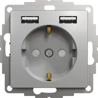PISTIKUPESA M-GA 2XUSB SCHNEIDER-ELECTRIC SEDNA DESIGN ALU