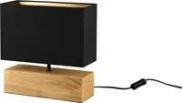 LAUALAMP REALITY WOODY 60W E27 30CM MUST/PUIT