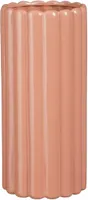 VAAS MICA DECORATIONS RIB 33X15CM ROOSA