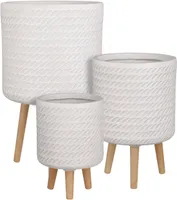 ÜMBRISPOTT MICA DECORATIONS CORDA KOMPLEKT 3-OSALINE VALGE