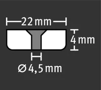 MAGNET FIX-O-MOLL NEODÜÜM SILIKOON 22MM 2TK