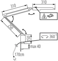 LAUALAMP KANLUX HERON II LED B 4,8W 430LM 4000K VALGE
