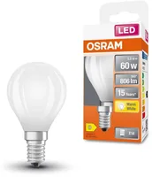 LED LAMP OSRAM 5,5W P45 E14 806LM 2700K CLASSIC MATT