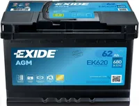 AUTOAKU EXIDE AGM 62AH 680A 242X175X190MM