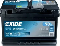 AUTOAKU EXIDE EFB 70AH 720A 278X175X190MM