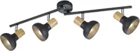 KOHTVALGUSTI TRIO LATIKA 4X10W E14 MUST/PUIT