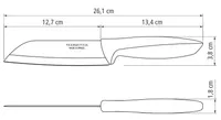 NUGA TRAMONTINA SANTOKU PLENUS 12,7CM (5")
