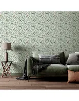 TAPEET ARTHOUSE BIRDS & BLOSSOMS GREEN 0,53X10,05M