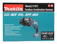 AKUPUURVASAR MAKITA DHR182Z, 18V SDS-PLUS AVT, ILMA AKUDE JA LAADIJATA