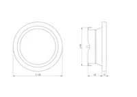 VENTILATSIOONIPLAFOON EUROPLAST METALLIST VÄLJATÕMBE DMK100 