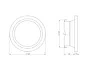 VENTILATSIOONIPLAFOON EUROPLAST METALLIST VÄLJATÕMBE DMK125