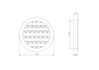 VENTILATSIOONIREST EUROPLAST MRA125 ALUMIINIUM MUST