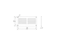 VENTILATSIOONIREST EUROPLAST 200X100MM ANTRATSIIT MR2010A