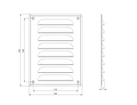 VENTILATSIOONIREST EUROPLAST 140X190MM ANTRATSIIT MR14105A