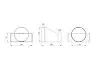 ÜLEMINEK EUROPLAST PLAST 220X90MM-150MM KSD29-150