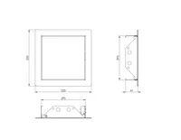 KONKTROLL-LUUK EUROPLAST CLICK METALL 300X300MM ANTRATSIIT