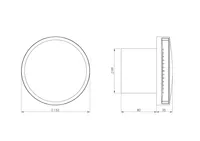 VENTILAATOR EUROPLAST E-EXTRA 100MM EAT100A KUULLAAGRIGA ANTRATSIIT