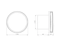 VENTILAATOR EUROPLAST E-EXTRA EAT125 125MM KUULLAAGRIGA