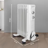ÕLIRADIAATOR CLATRONIC 1500W 7 RIBI TERMOSTAAT RA3735