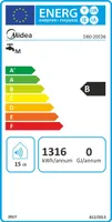 BOILER MIDEA SALUTE FLEX 100 VERT/HOR 93L 2000W Wi-Fi