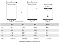 BOILER MIDEA LUME 80 VERT 80L 1500W Wi-Fi