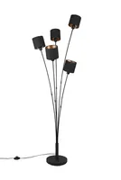 PÕRANDALAMP TRIO TOMMY 5X 40W E14 MATT MUST/KULD