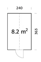 PAVILJON PALMAKO EMILIA 8,2M²