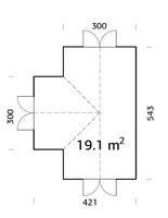 PAVILJON PALMAKO EMILIA 19,1M²