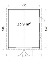 GARAAŽ PALMAKO ROGER 23,9M² PUITVÄRAVAGA