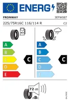SUVEREHV 225/75/R16C FRONWAY VANPLUS 09 C/C/72 116/114R