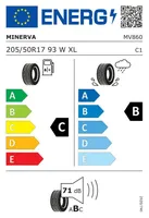 SUVEREHV 205/50/R17 MINERVA F205 C/B/71 93 XLW