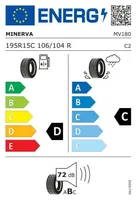 SUVEREHV 195/80/R15C MINERVA TRANSPORTER RF09 E/C/72 106R