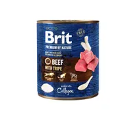 KOERAKONSERV BRIT PREMIUM BY NATURE KOERTELE VEISELIHA JA RUPSKITEGA 800G