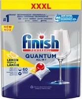 NÕUDEPESUMASINA KAPSLID FINISH QUANTUM LEMON 60TK