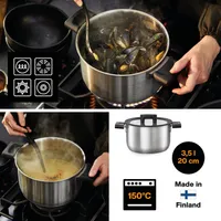 KASTRUL TERAS FISKARS HARD FACE 5L