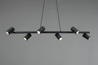 LAEVALGUSTI TRIO MARLEY 115CM 6X35W GU10 MATT MUST