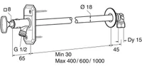 KASTMISKRAAN NORDLINE KÜLMUMISKINDEL 600MM