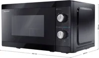 MIKROLAINEAHI SHARP 20L 800W GRILL YC-MG01E-B