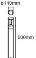 LATERN LEDVANCE MODERN 90CM 12W