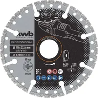 TEEMANTKETAS KWB, UNIVERSAALNE 115MM